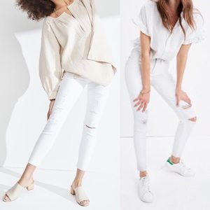 NWT Madewell Destroyed Sexy High Rise Skinny Crop
